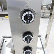 CHZ-892 tall vertical gas shawarma grill, stainless steel rotisserie