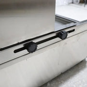 CHZ-892 tall vertical gas shawarma grill, stainless steel rotisserie