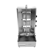 CHZ-892 tall vertical gas shawarma grill, stainless steel rotisserie