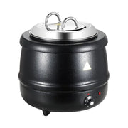 SK-10 commercial 10L electric soup kettle iron black