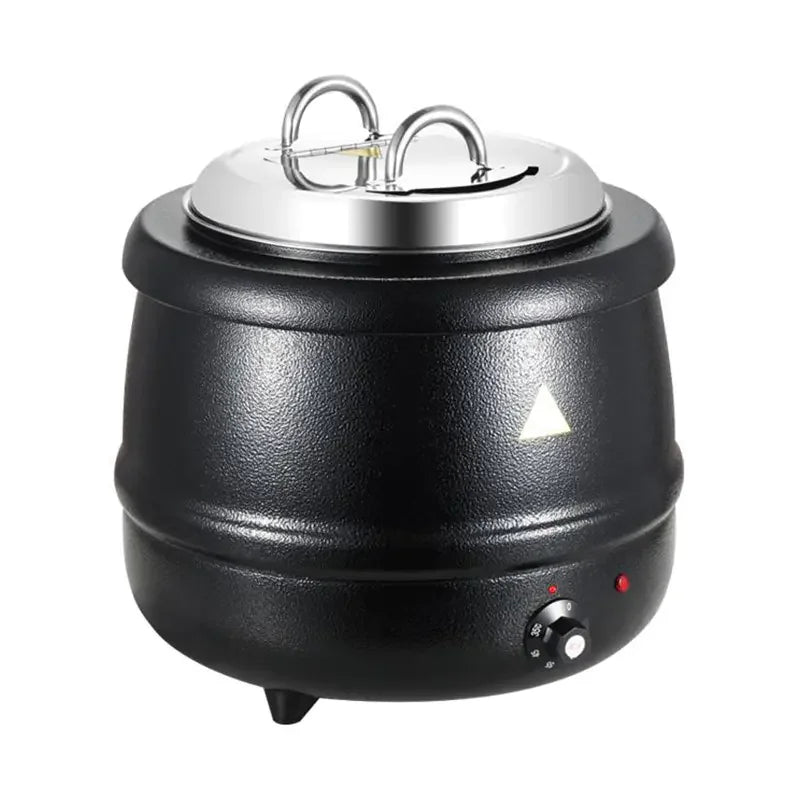 SK-10 commercial 10L electric soup kettle iron black
