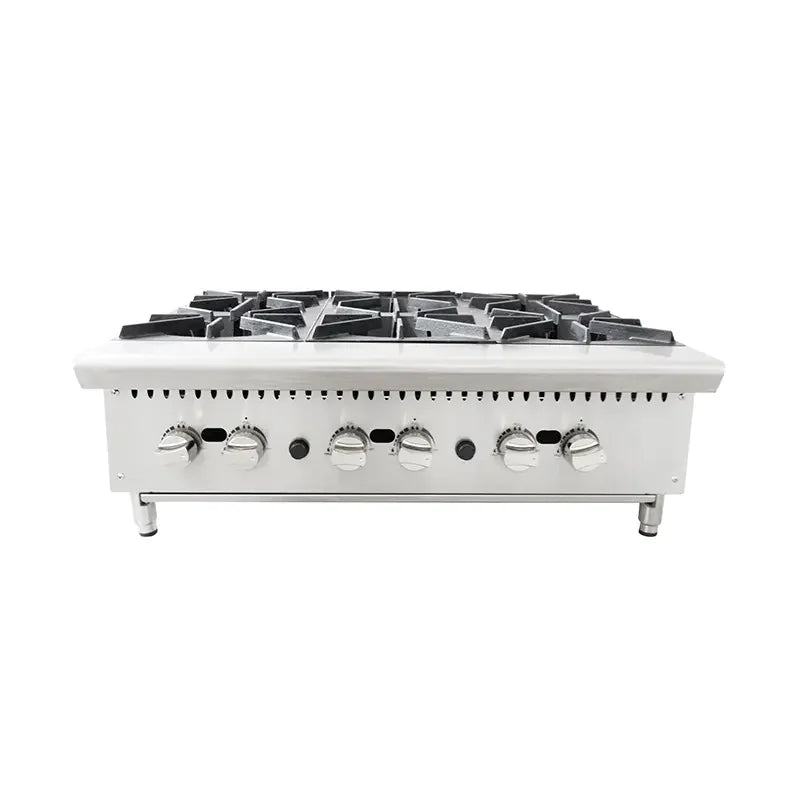 CP-HP24-M mid-size commercial tabletop stainless steel gas cook stove