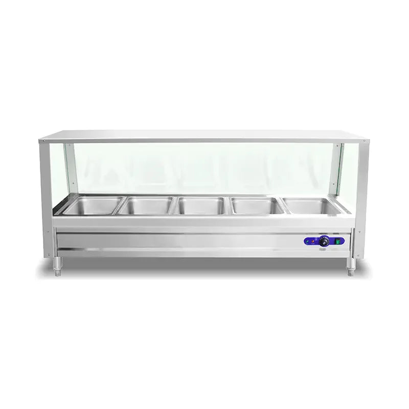 RTC-4W(Table) free-standing commercial electric bain marie station with detachable brackets and 1/1 GN pans