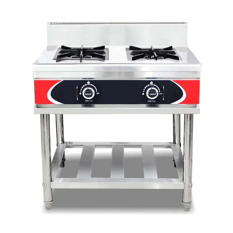 GZL-4W floor-standing commercial stainless steel gas range
