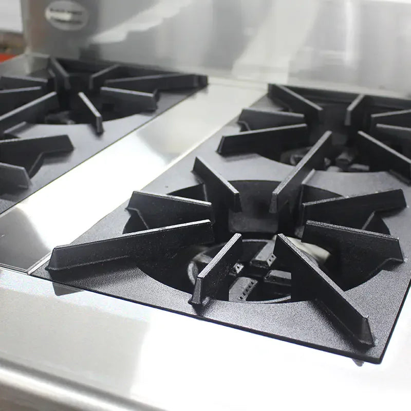 GZL-4W floor-standing commercial stainless steel gas range