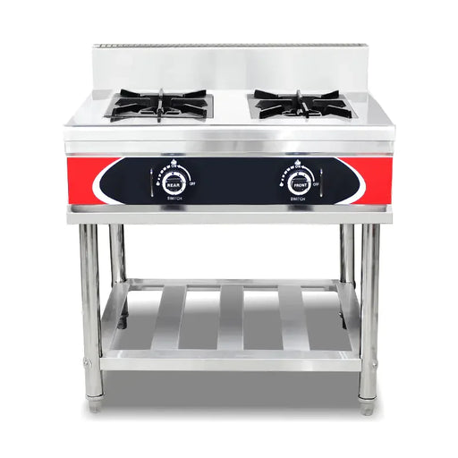 GZL-4W floor-standing commercial stainless steel gas range