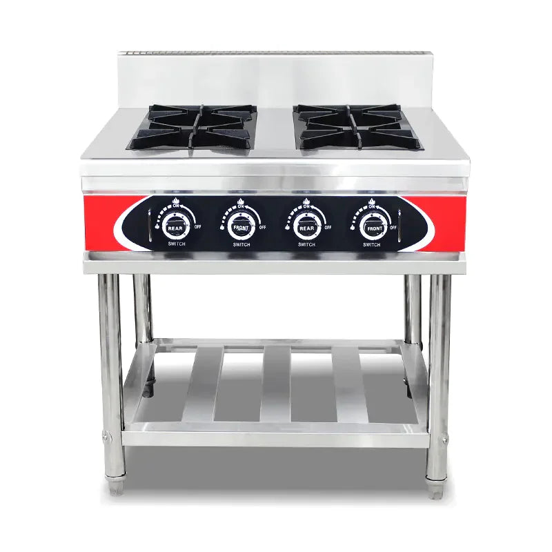 GZL-4W floor-standing commercial stainless steel gas range
