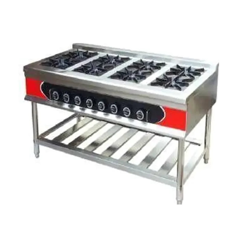 GZL-8W large floor-standing commercial stainless steel gas range