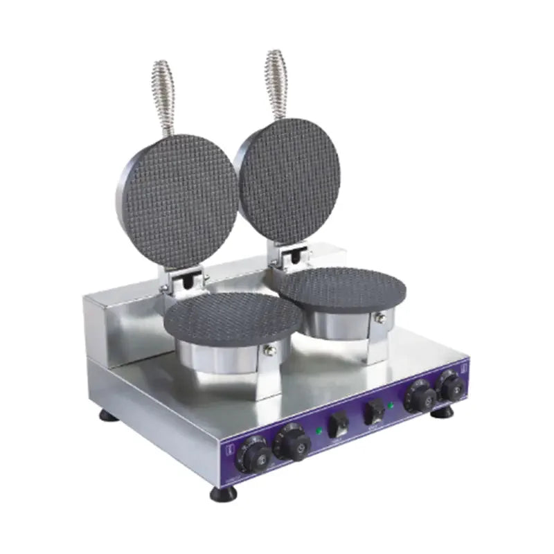 CHZ-2 commercial double-plate electric waffle maker stainless steel